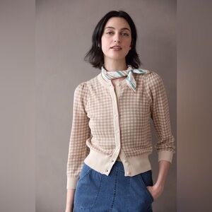 NWT Soor Ploom womens rose cardigan in dark tea M